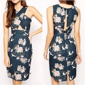 ASOS PETITE Cross front midi dress